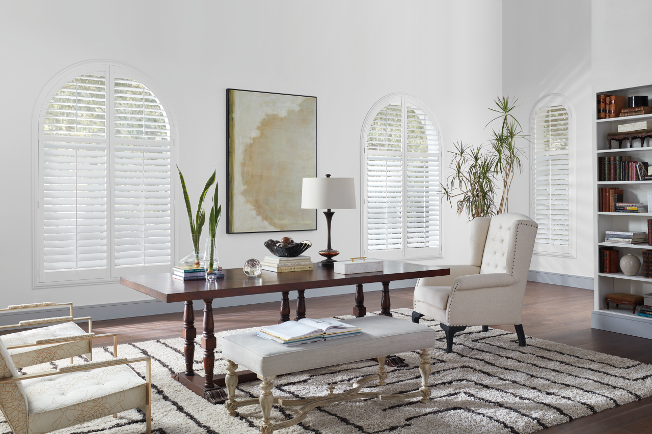 NewStyle® Hybrid Shutters installed window treatment